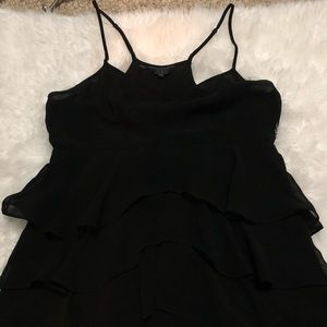 Guess Black Tiered Top